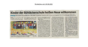 2025-09-26_Kinder der Bühläckerschule heißen Neue willkommen